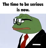 Pepe in a suit: the time to be serious is now