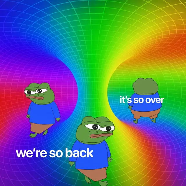 Pepes in a wormhole: we're so back, it's so over
