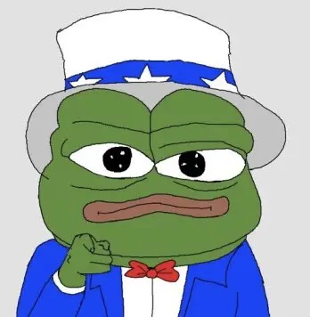 Pepe as Uncle Sam pointing at you